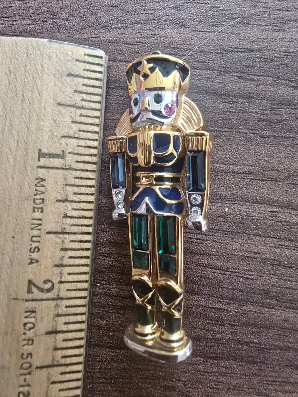 Monet Goldtone Nutcracker/Soldier Excellent Condition